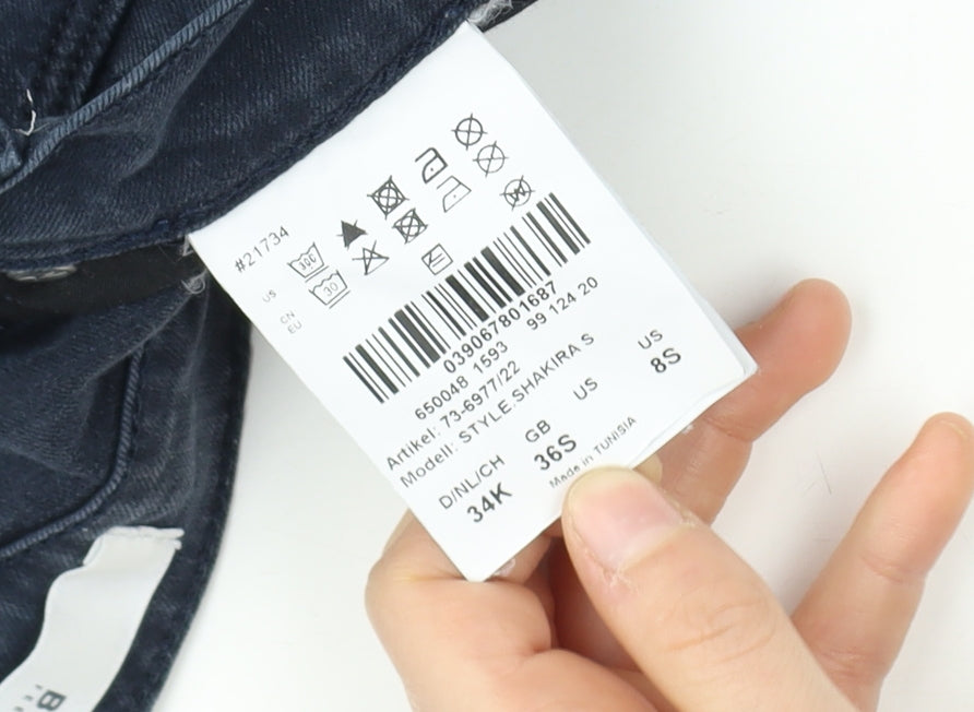 Brax Women's 3XS Blue Denim Jeans with Ankle Zip