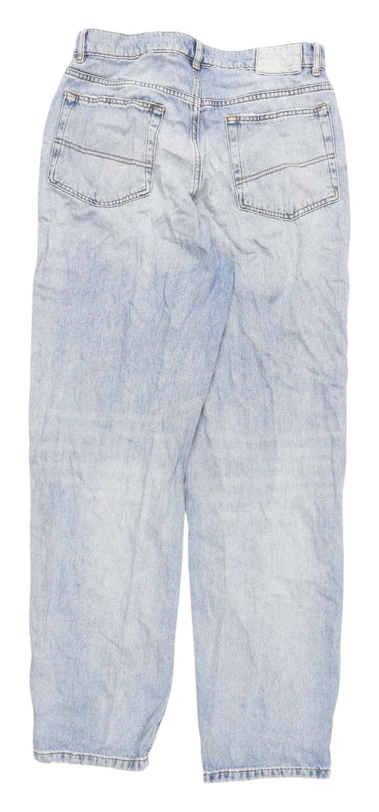 Collusion Blue Distressed Boyfriend Jeans L Women