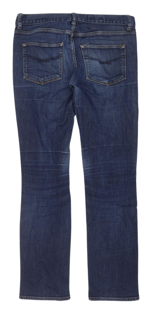 Gap Women's Blue Straight Jeans Size 6 Mid Rise Denim