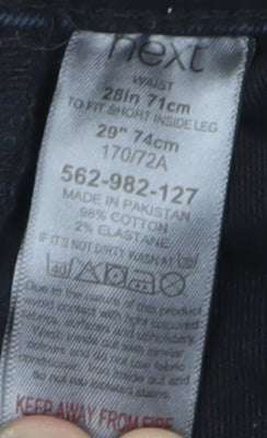 Next Men's Black Skinny Denim Jeans, Size 28