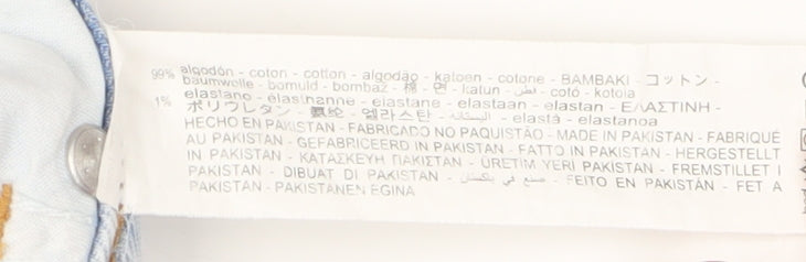 Zara Women's Light Blue Straight Jeans Size 8