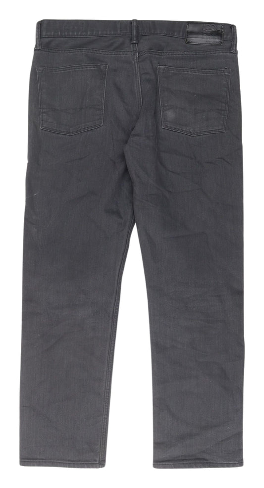 Debenhams Black Straight Fit Men's Jeans 34S