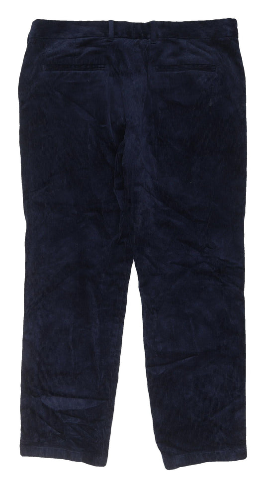 Marks & Spencer Men's Blue Corduroy Chinos 36L