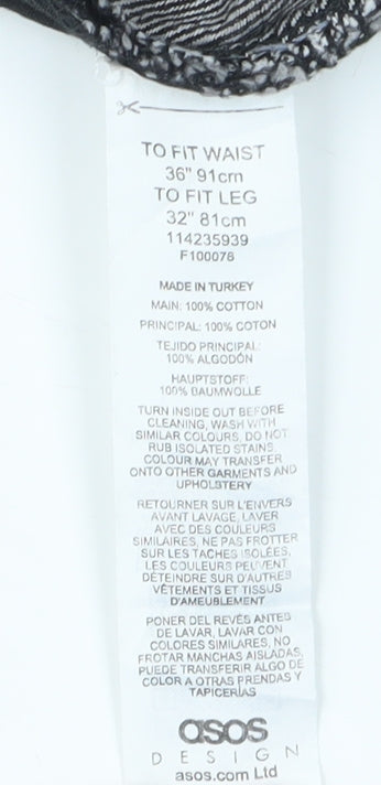 ASOS Women's Grey Straight Leg Jeans Size 36