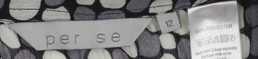 Womens UK Size 12 Per Se Grey Blouse