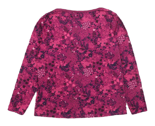 Isle Collection Pink Floral T-Shirt, Women, Size S