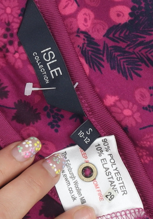 Isle Collection Pink Floral T-Shirt, Women, Size S