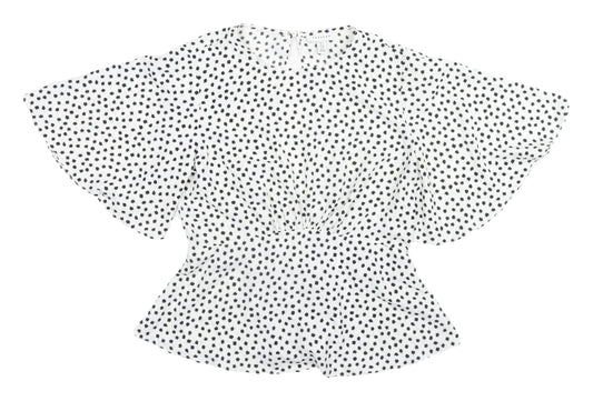 Womens UK Size 12 Topshop Multicoloured Ringer Blouse