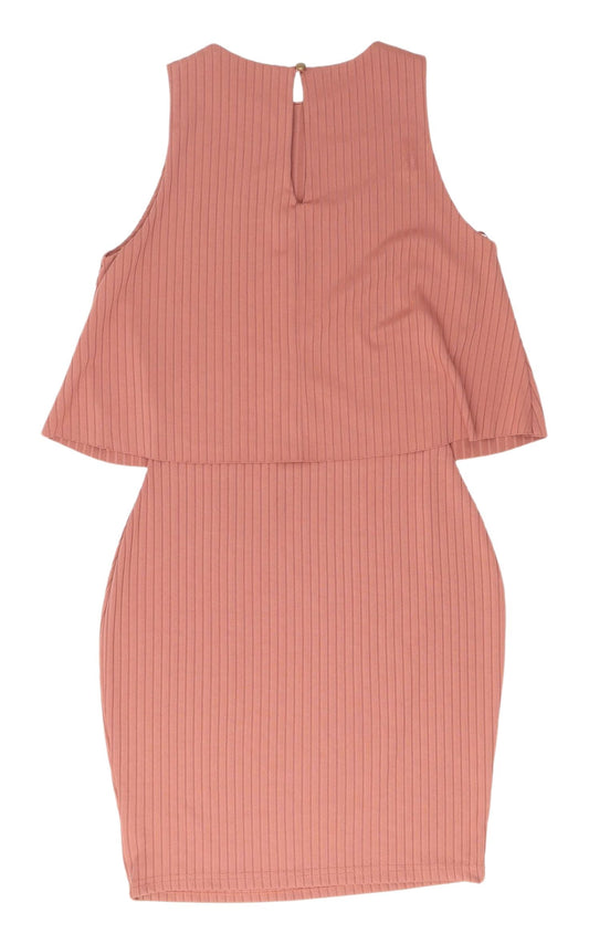 River Island Pink Sheath Dress Size 8 Women's Sleeveless