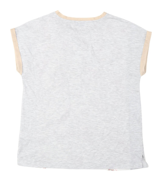 Womens UK Size 12 Marks and Spencer Grey Basic T-Shirt