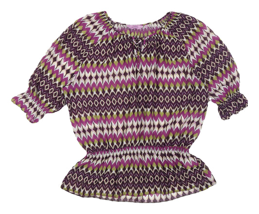 Womens UK Size 18 Epilogue Multicoloured Tunic Blouse