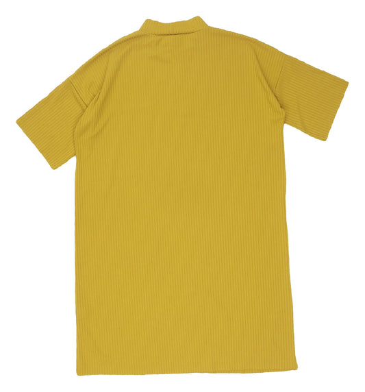 Missguided Yellow T-Shirt Dress for Women - Size 10