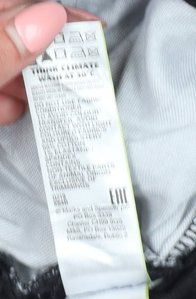 M&S Men's Black Chino Denim Shorts XL Regular Fit