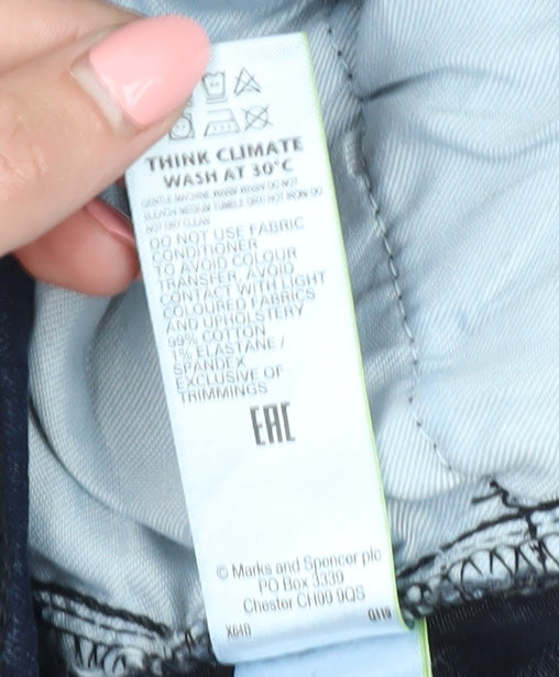 Marks and Spencer Men's Blue Skinny Jeans Size 38