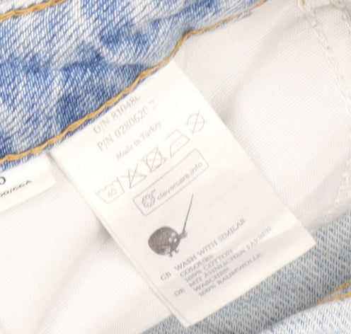 Monki Women's Blue Straight Leg Jeans Size 26