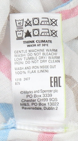 Womens UK Size 16 Marks and Spencer Multicoloured Basic T-Shirt