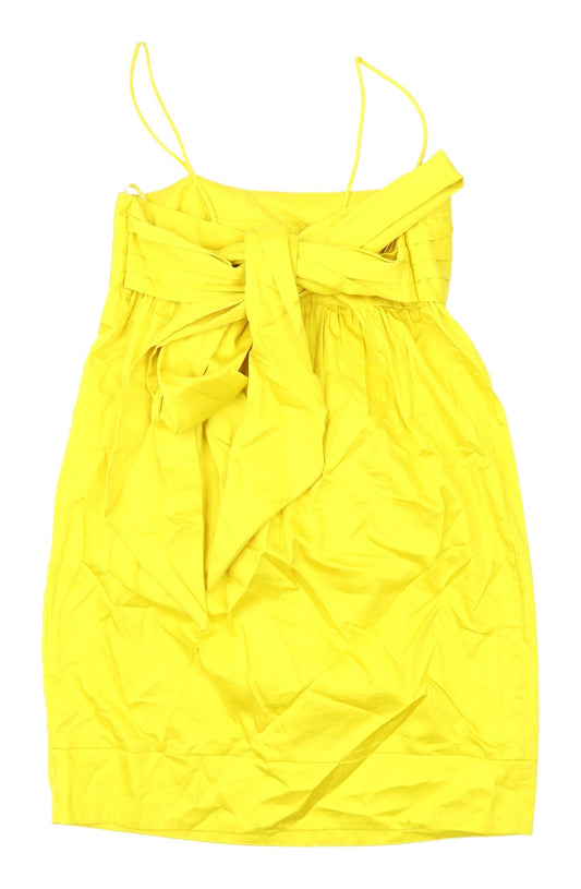 French Connection Yellow A-Line Dress Size 12 Women