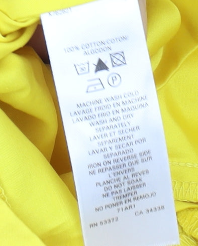 French Connection Yellow A-Line Dress Size 12 Women