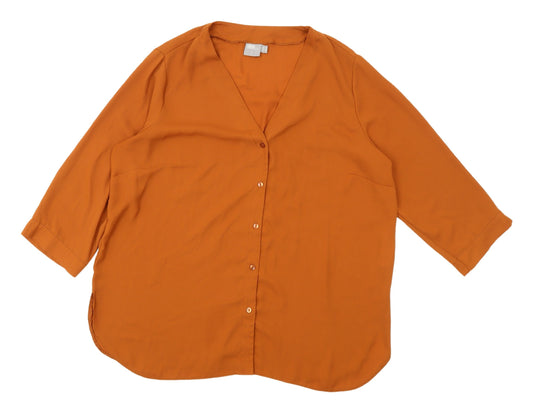 Womens UK Size 18 ASOS Orange Button-Up