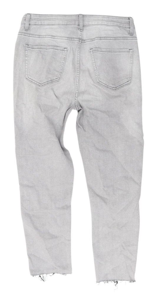 Womens UK Size 10 Marks and Spencer Regular Fit Straight Grey Jeans