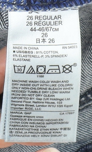 Womens UK Size 26 Gap Slim Fit Skinny Blue Jeans