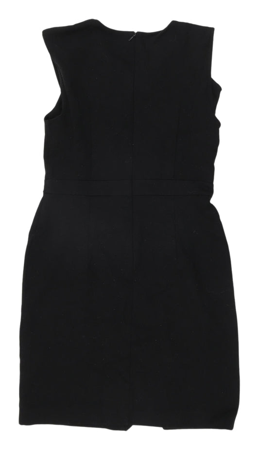 French Connection Black Sheath Dress Women Size 14