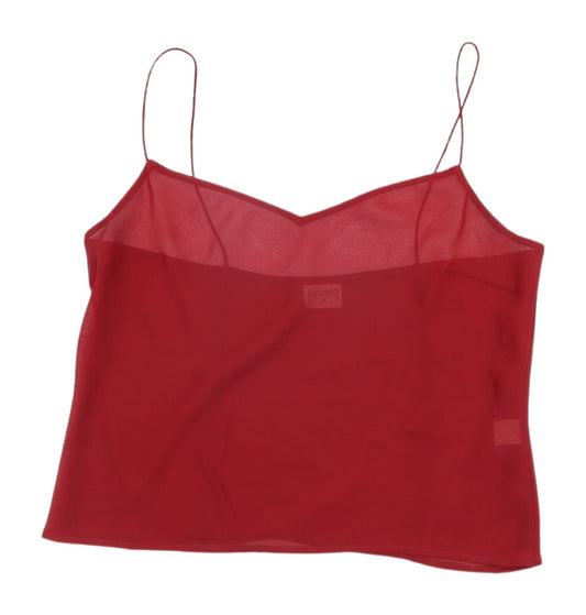 Womens UK Size 14 Kaliko Red Basic Camisole