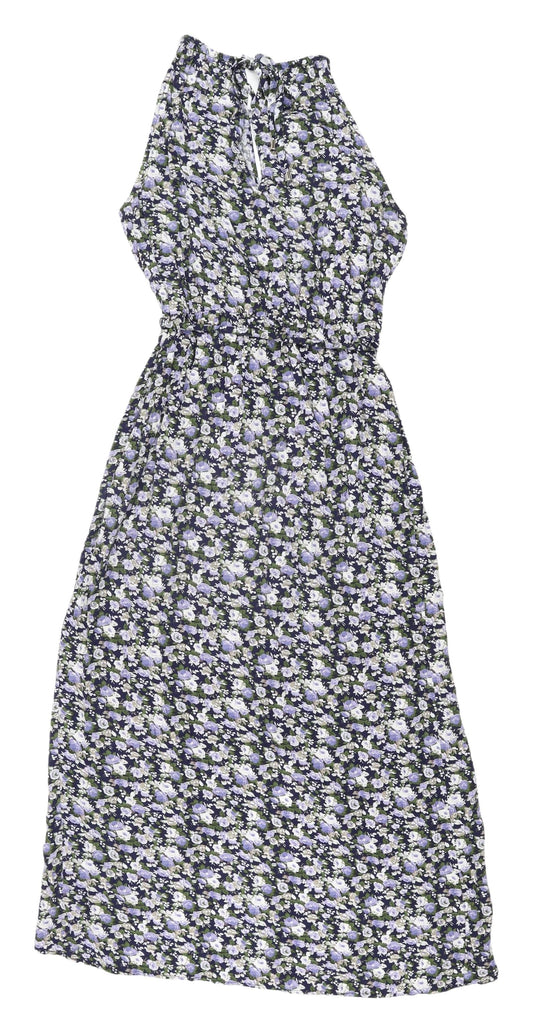 Oasis Women's Floral Midi Wrap Dress - Size 8