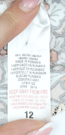 Dorothy Perkins Multicoloured Fit & Flare Dress, 12