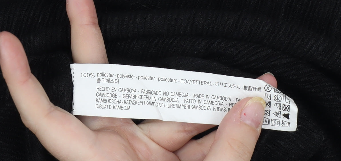 Womens UK Size M Zara Black Blouse