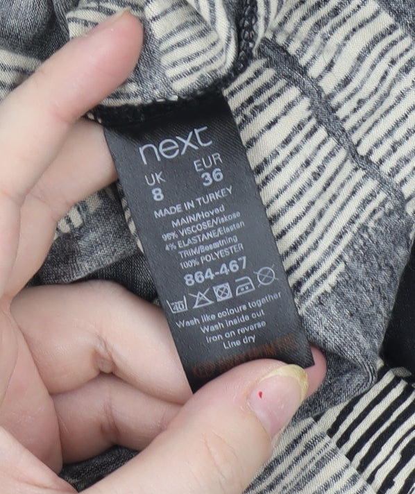 Womens UK Size 8 NEXT Black Basic Tank