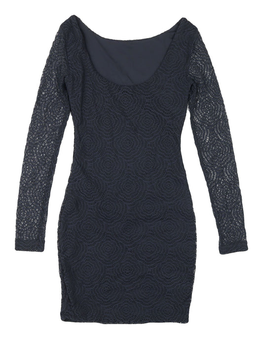 Kookai Women's Black Lace Bodycon Dress, Size 6, Party Chic