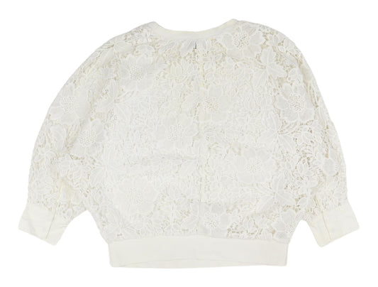 Womens UK Size 6 YAYA White Cropped Blouse
