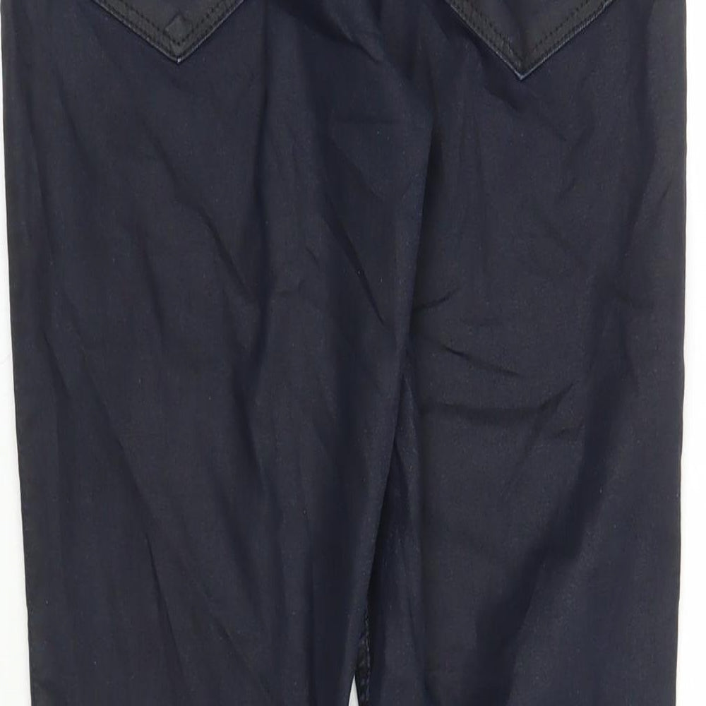 Divided by H&M Womens Blue Cotton Straight Jeans Size 12 L29 in Regular Zip - Pockets