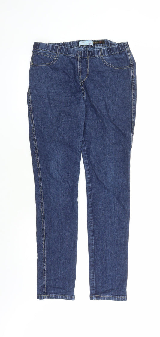 Womens UK Size 10 Parisian Regular Fit Jegging Blue Jeans