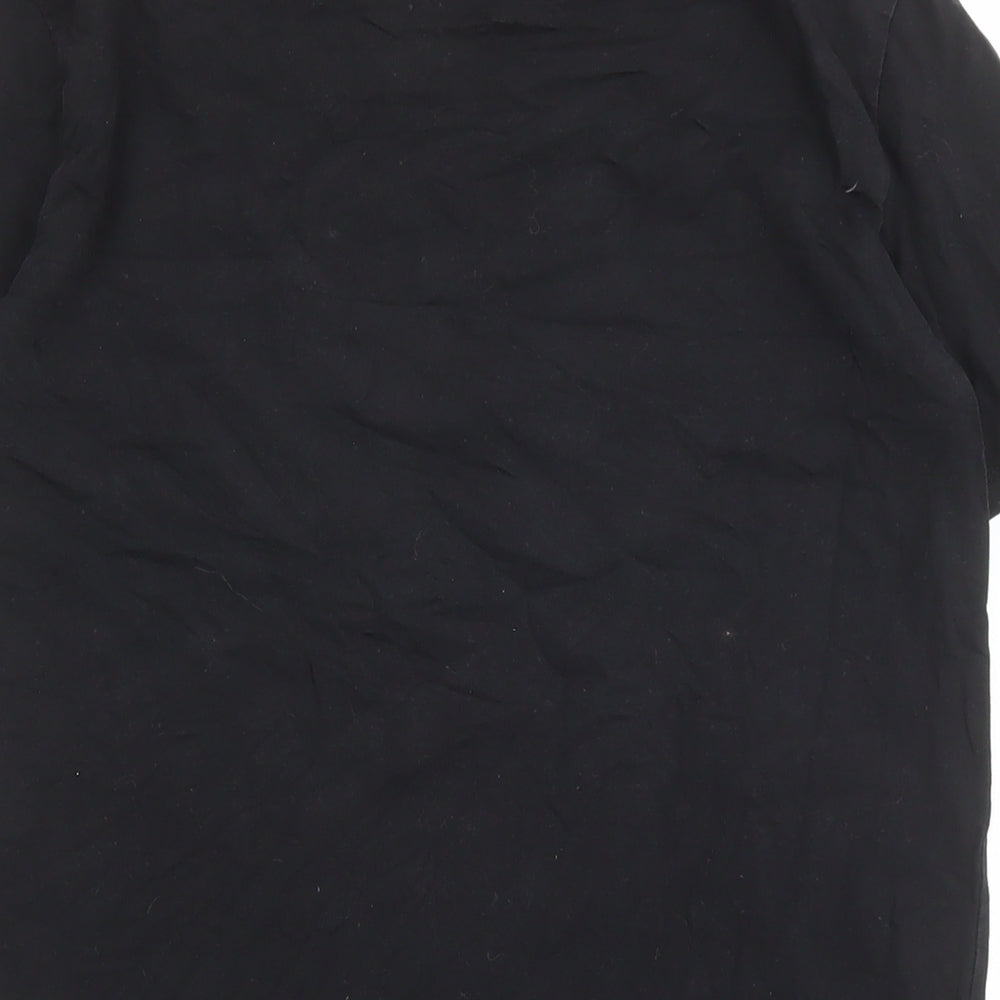 Just Cavalli Mens Black Cotton T-Shirt Size M Crew Neck
