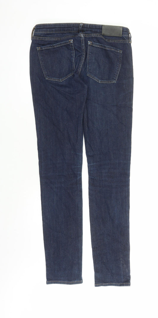 Urban Mens Blue Cotton Straight Jeans Size 30 in L31 in Regular Zip - Pockets