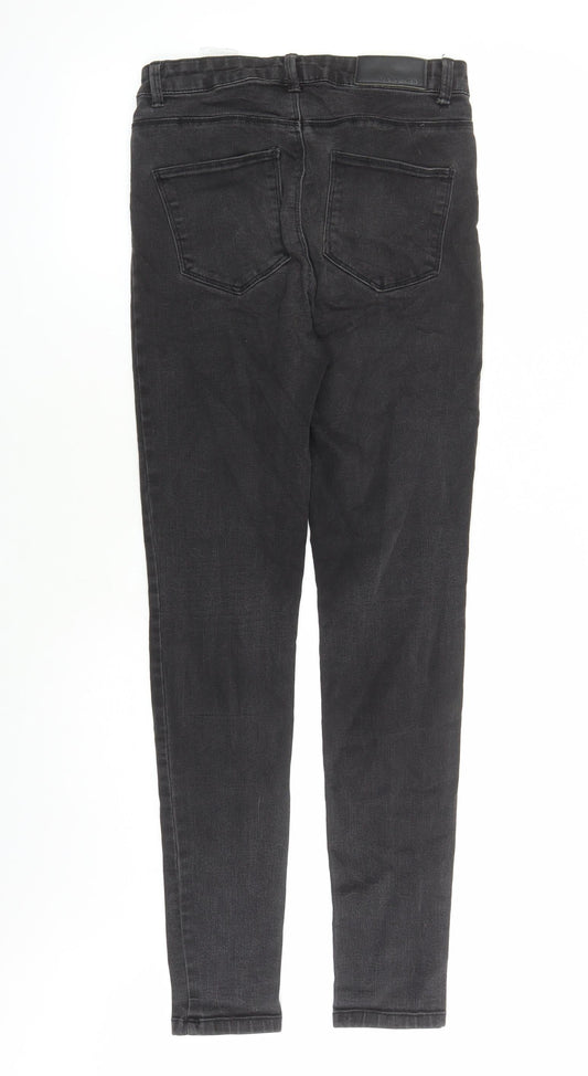 Noisy may Womens Black Cotton Skinny Jeans Size 28 in L30 in Regular Zip - Pockets