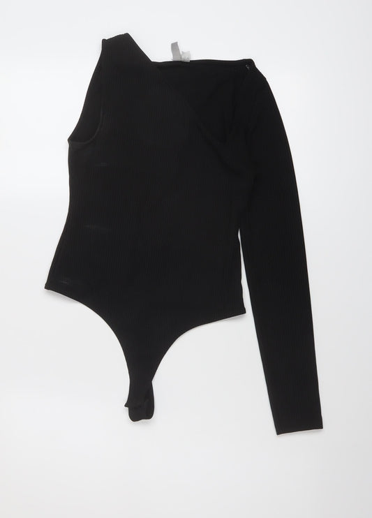 Womens UK Size 8 ASOS One-Piece Black Bodysuit