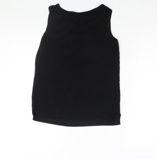 Womens UK Size 10 Warehouse Black Camisole Blouse
