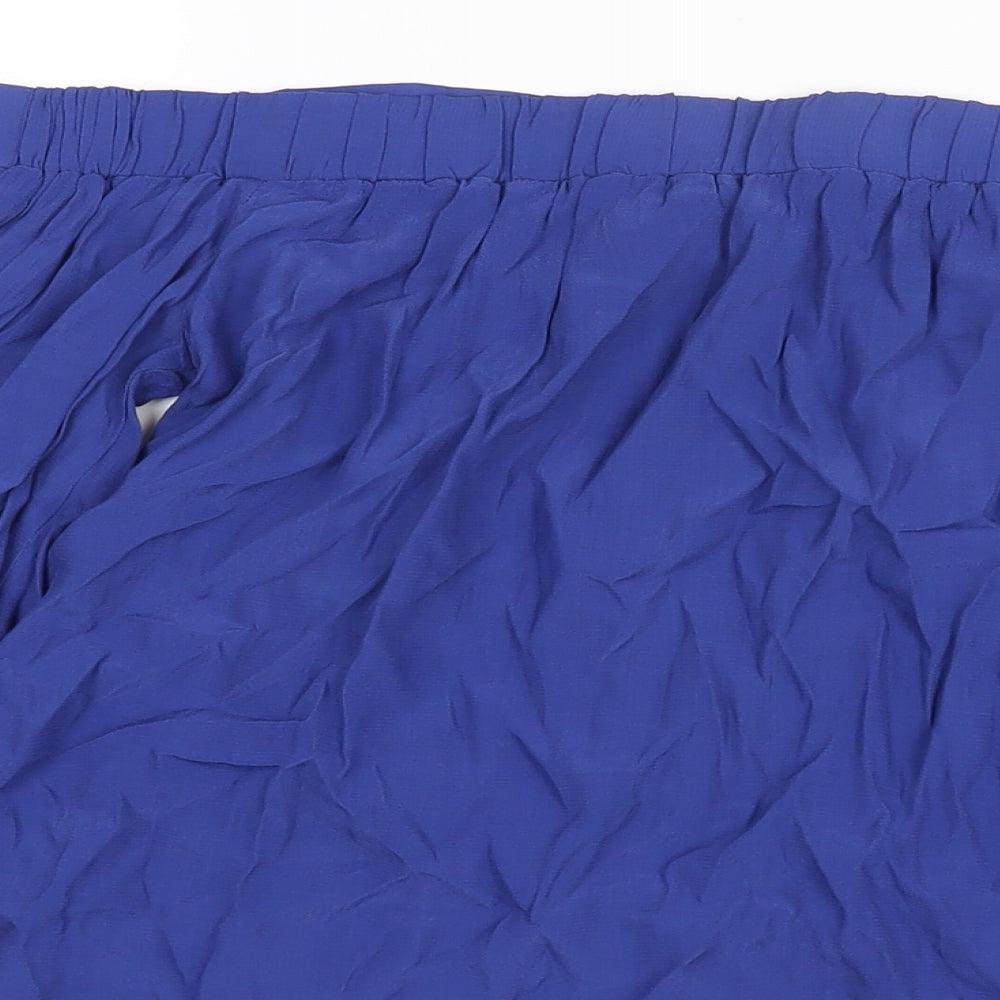 Womens UK Size 10 Warehouse Blue Basic Blouse
