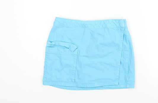Womens UK Size 10 Denim & Co. Wrap Denim Skirt