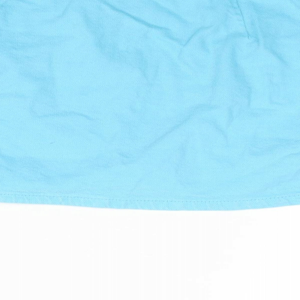 Womens UK Size 10 Denim & Co. Wrap Denim Skirt