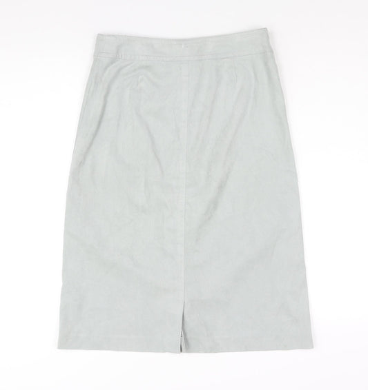 NEXT Womens Blue Polyester A-Line Skirt Size 10 Zip