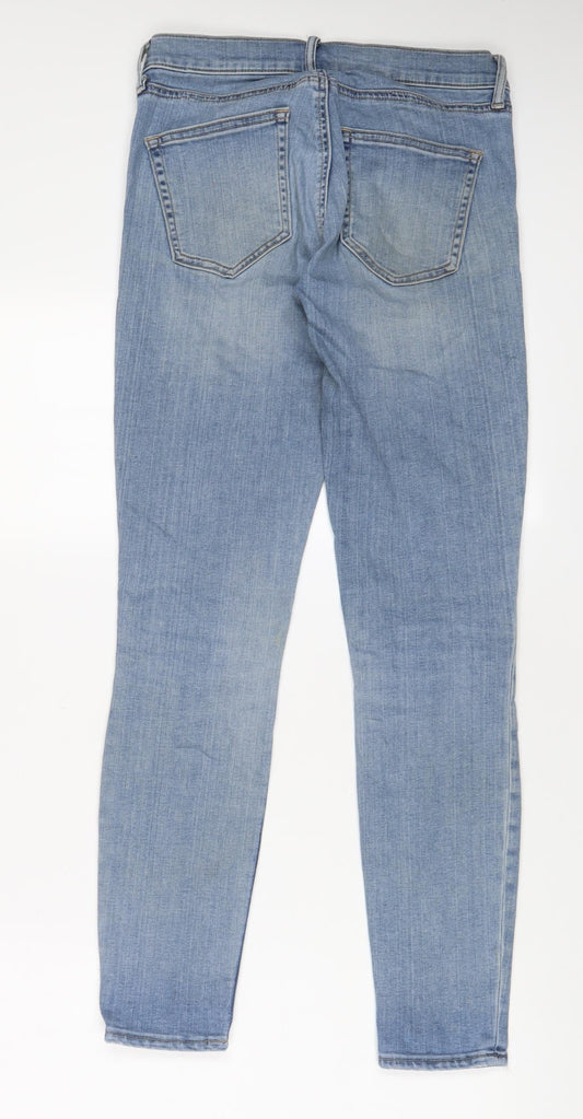 Gap Womens Blue Cotton Skinny Jeans Size 26 in L28 in Regular Zip - Pockets