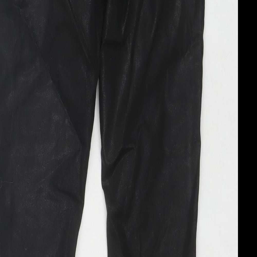 Topshop Womens Black Cotton Skinny Jeans Size 24 L28 in Regular Zip