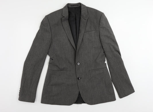 Mens UK Size 40 ASOS Regular Grey Suit Jacket