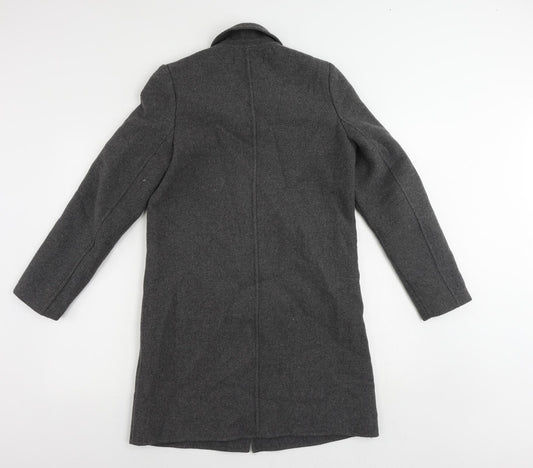 Womens UK Size XS Zara Grey Overcoat
