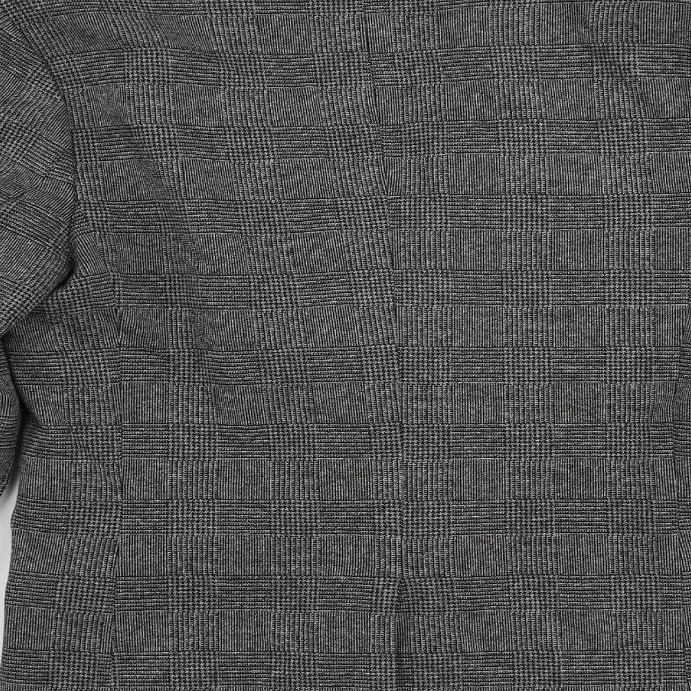 Mens UK Size 40 River Island Regular Grey Suit Jacket