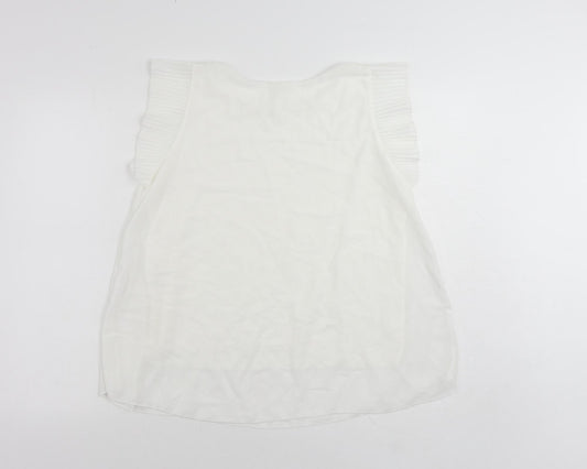 Womens UK Size M New Collection White Basic Blouse